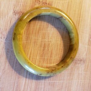 Bakelite Vintage End of the Day Yellow & Brown Bracelet
